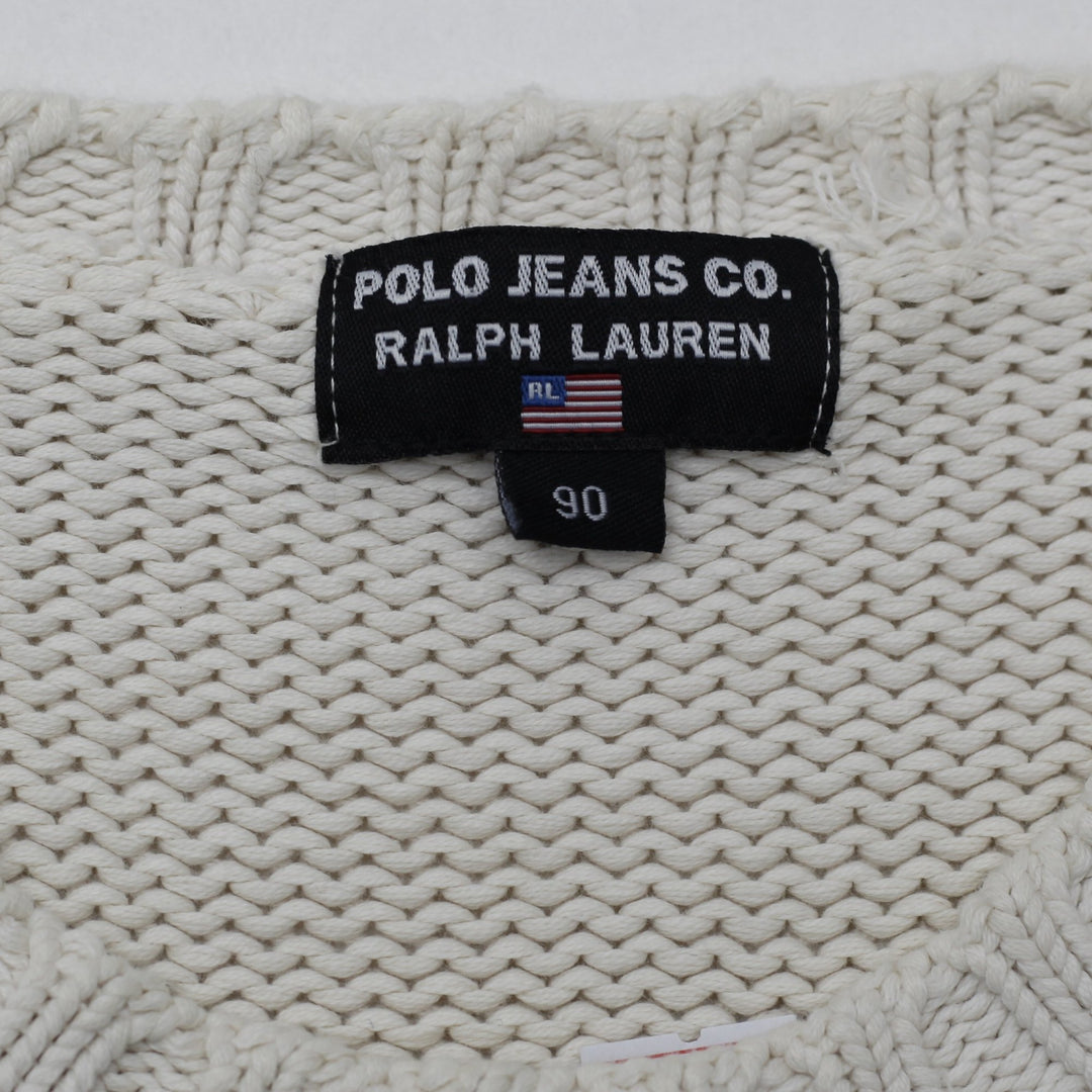 Vintage Ladies Polo Ralph Lauren Flag Crewneck Sweater Size 90 | Migration_Jumper & Knitwear RL Collection - | Fashion Rerun