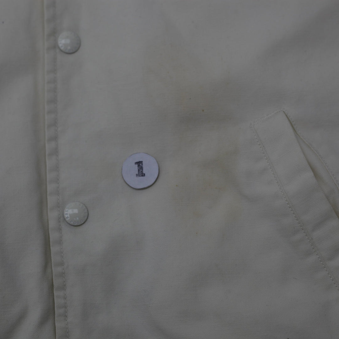 Vintage Polo Ralph Lauren Snap Varsity Stadium Hoodie Size XL