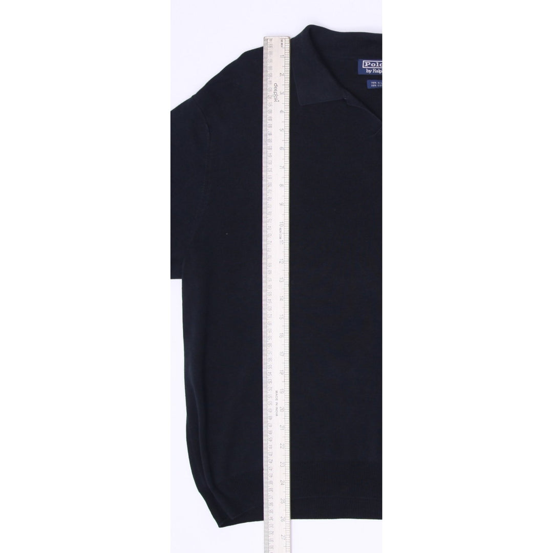Polo Ralph Lauren Silk Cotton Classic Polo Shirt Size XXL | Migration_Shirts - View 7 | Fashion Rerun