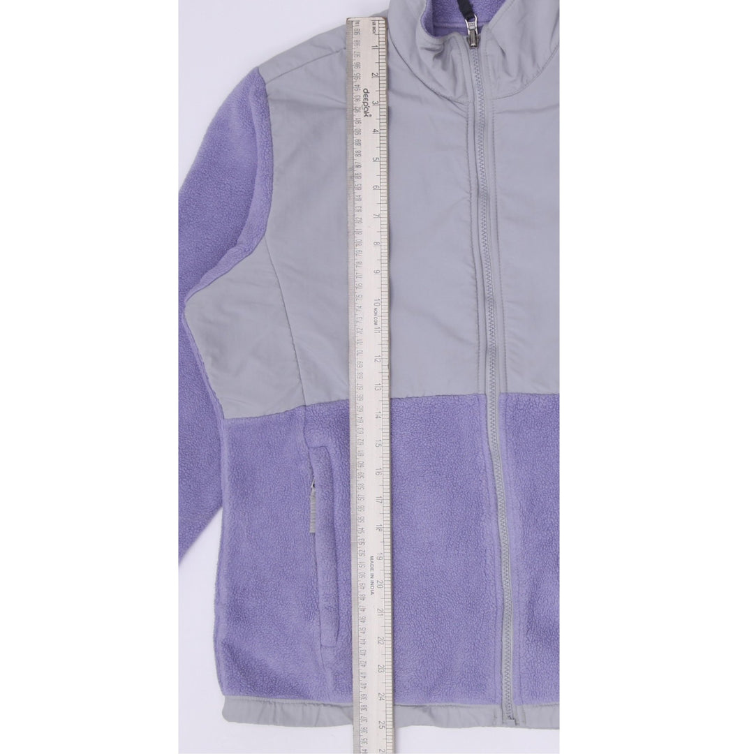 Youth Girls The North Face Denali Fleece Jacket XL Lavender Lilac Grey Polartec Zip Up
