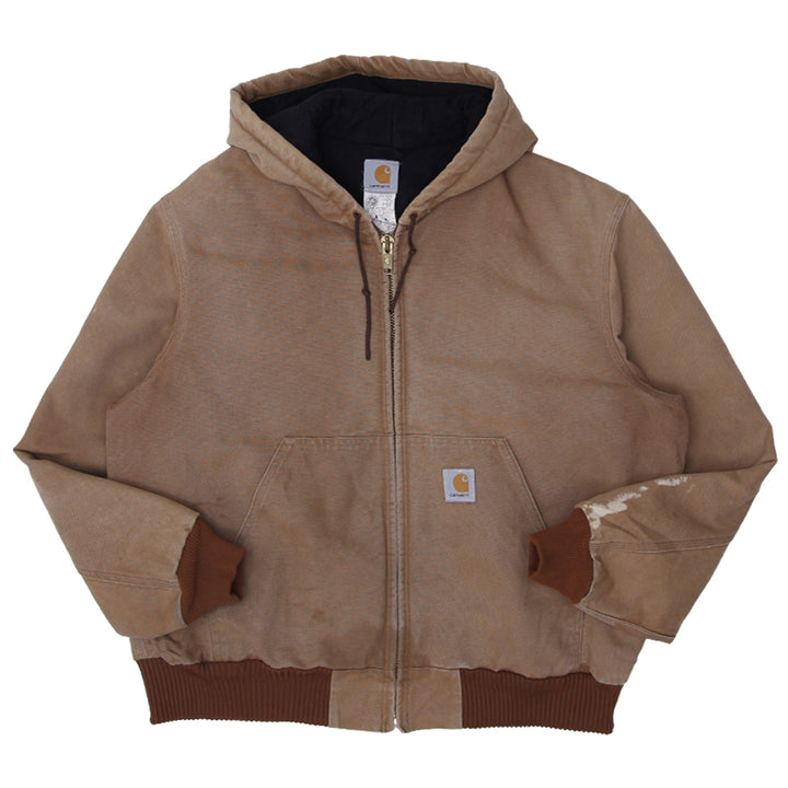 Vintage Carhartt J126 BRN Quilted Lined Hooded Work Jacket XL - Fashion Rerun Vintage Migration_Jacket
