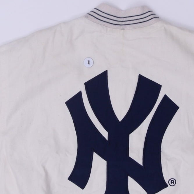 Vintage Mens Yankees Varsity Jacket Embroidered Logo MLB