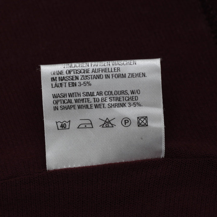 Y2K Ladies S.E.A. L Plum Burgundy Sheer Mesh Ruffle Tank Top Burgundy Size M/L