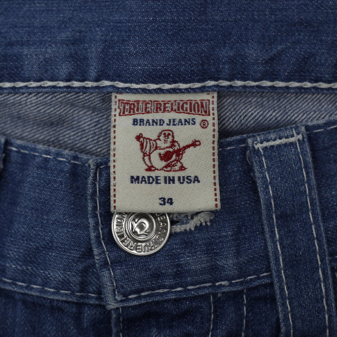 Y2K Mens True Religion Straight Made In USA Jeans Size 34