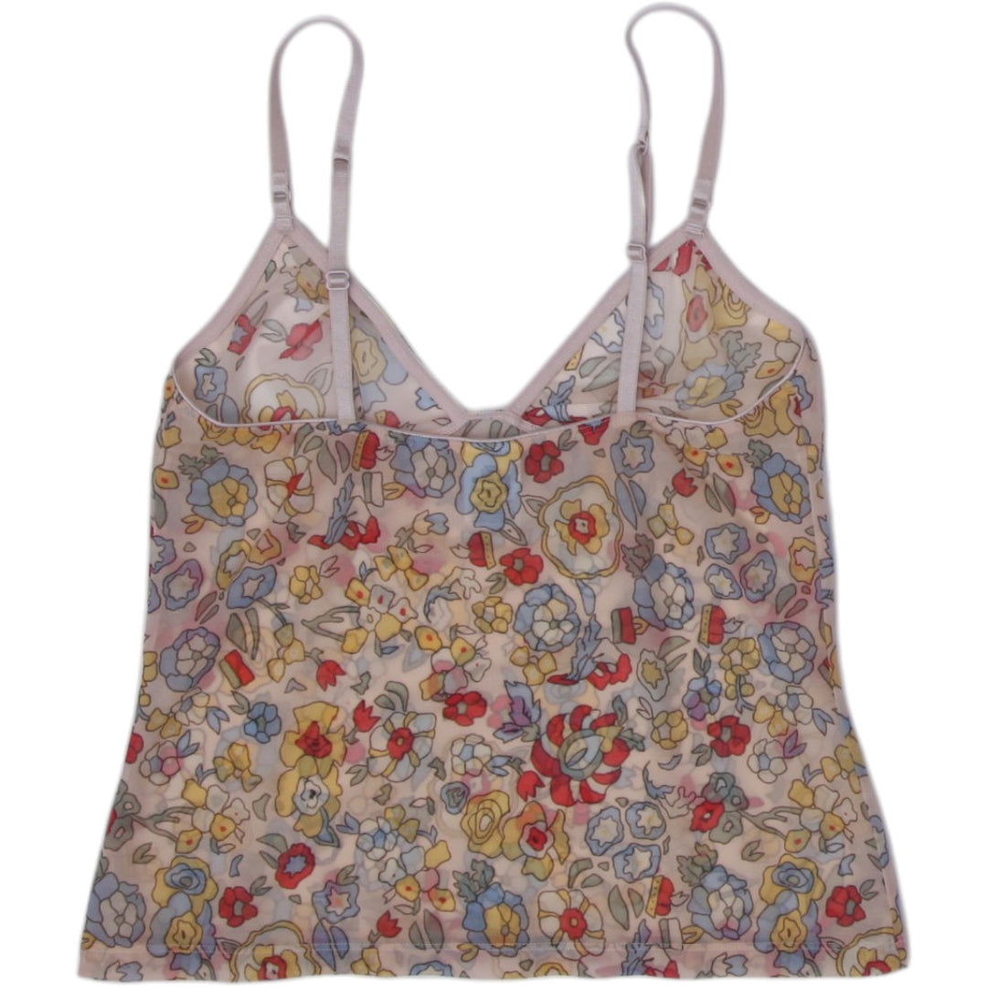 Y2K Ladies Calvin Klein Camisole Multi Color Floral Stretchable Size S