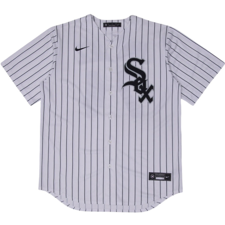 Vintage Nike MLB Chicago White Sox Jimenez #74 Home Pinstripe Jersey Size L | Migration_Jerseys | Fashion Rerun