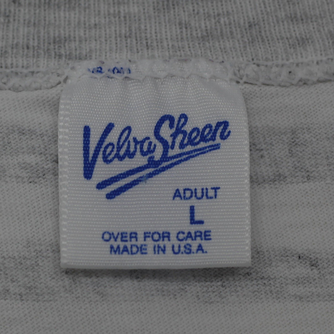 Vintage Mens Velva Sheen Garfield Striped Graphic T-Shirt Size L