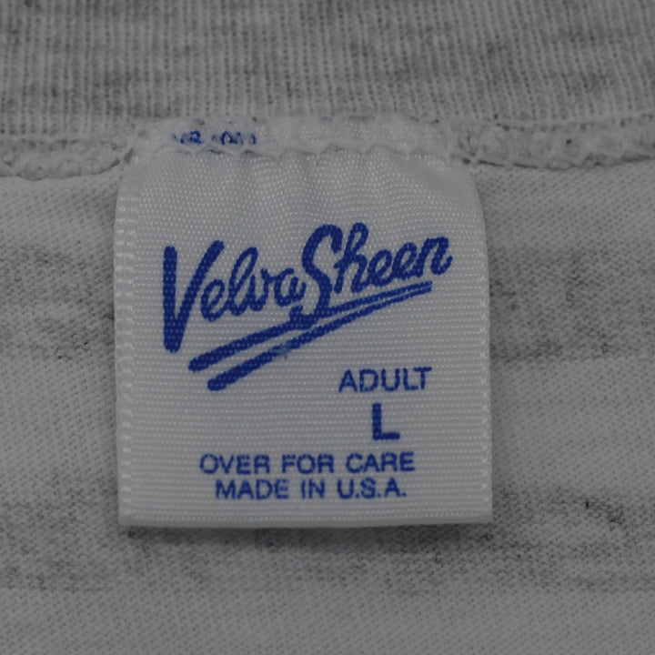 Vintage Mens Velva Sheen Garfield Striped Graphic T-Shirt Size L