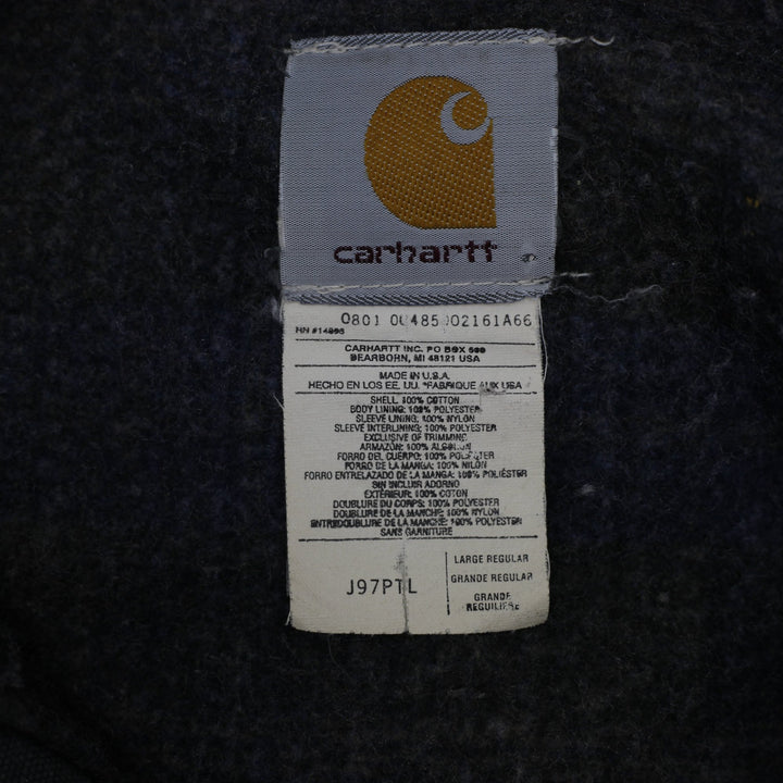Vintage 2001 Carhartt J97 PTL Petrol Detroit Jacket Made in USA Size L