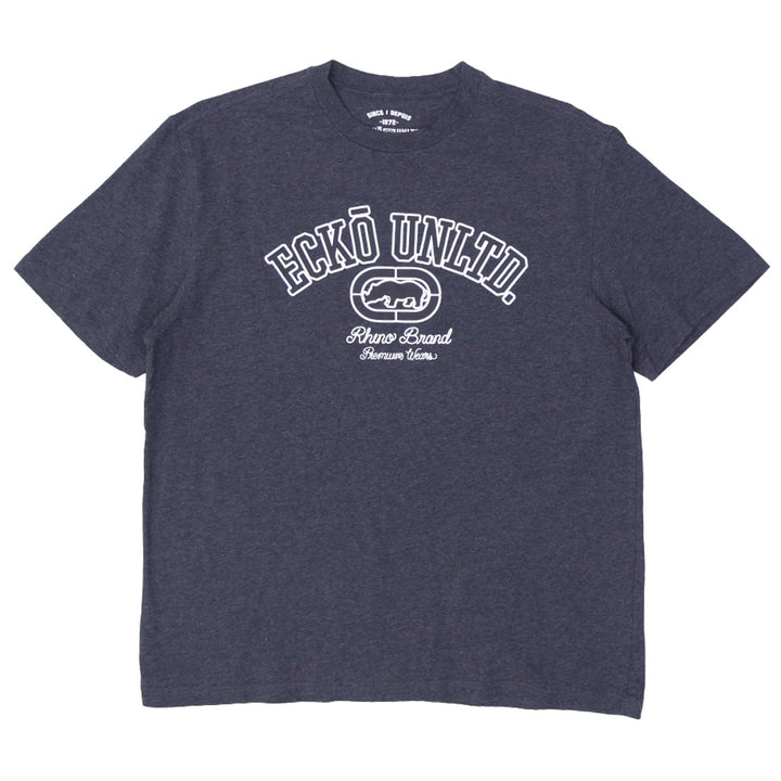Mens Ecko Unltd Rhino Brand Gray Crewneck T-Shirt