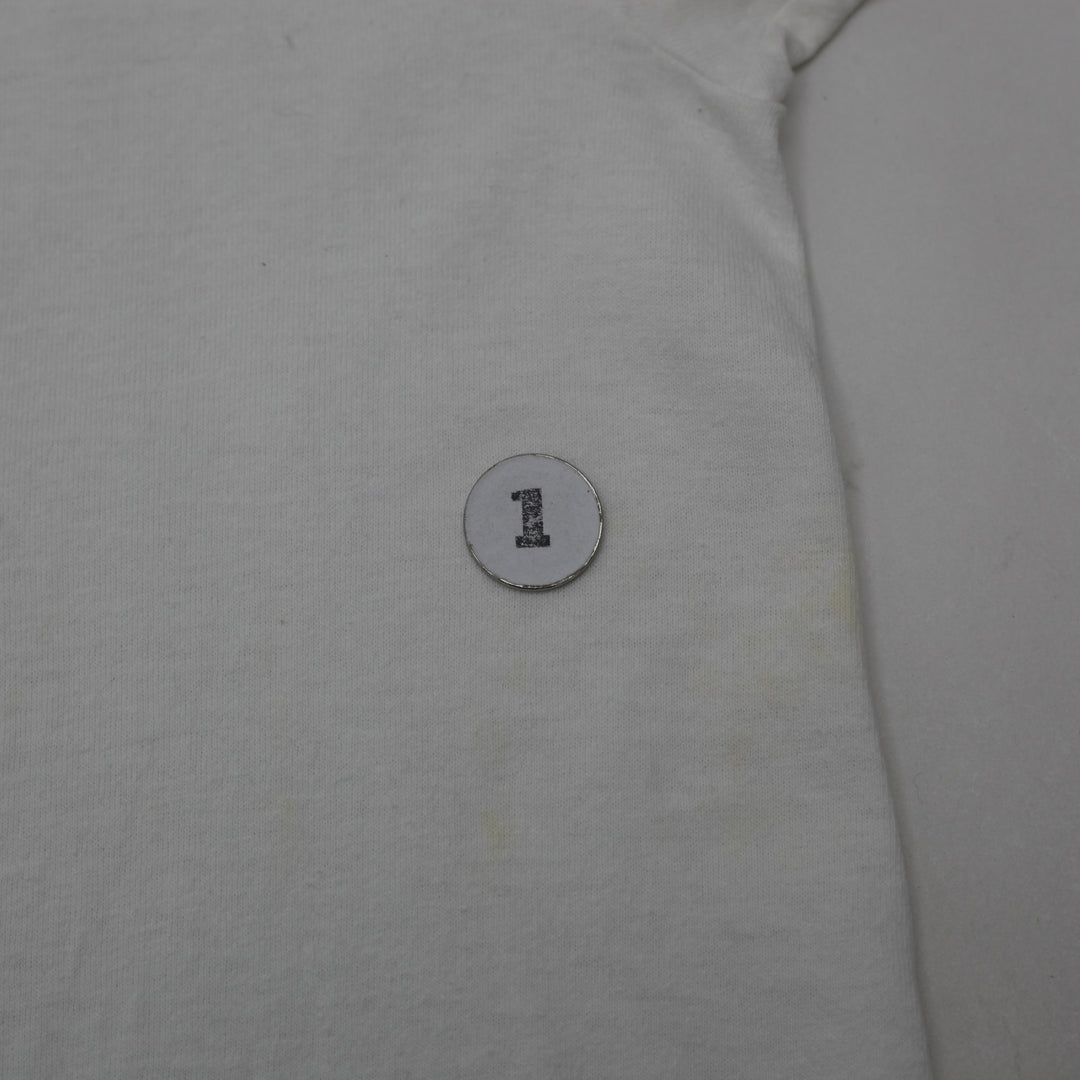 Vintage Mens Anvil T-Shirt White Insect Graphic Cotton