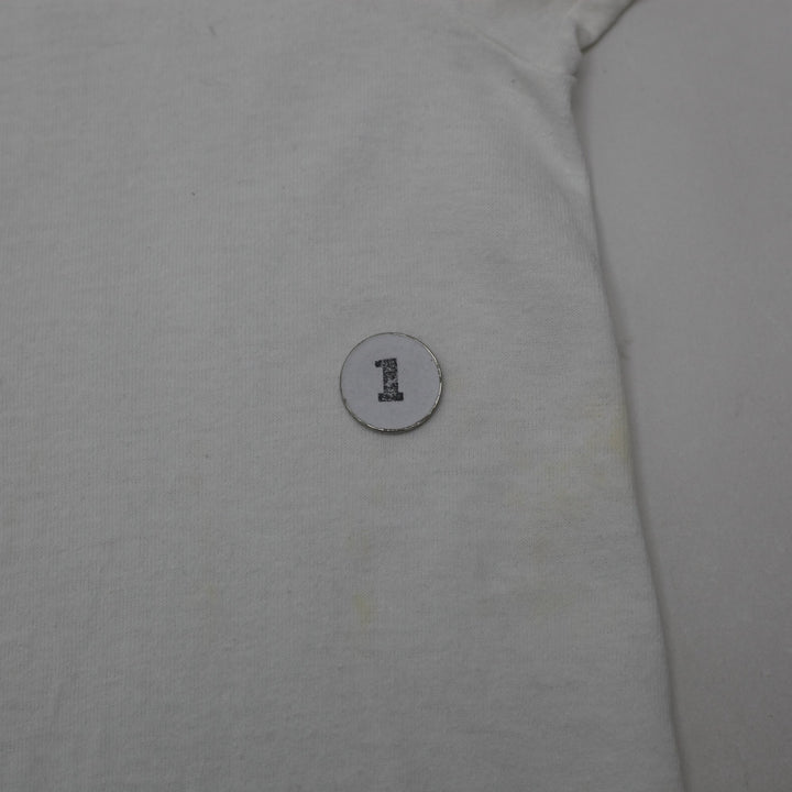 Vintage Mens Anvil T-Shirt White Insect Graphic Cotton