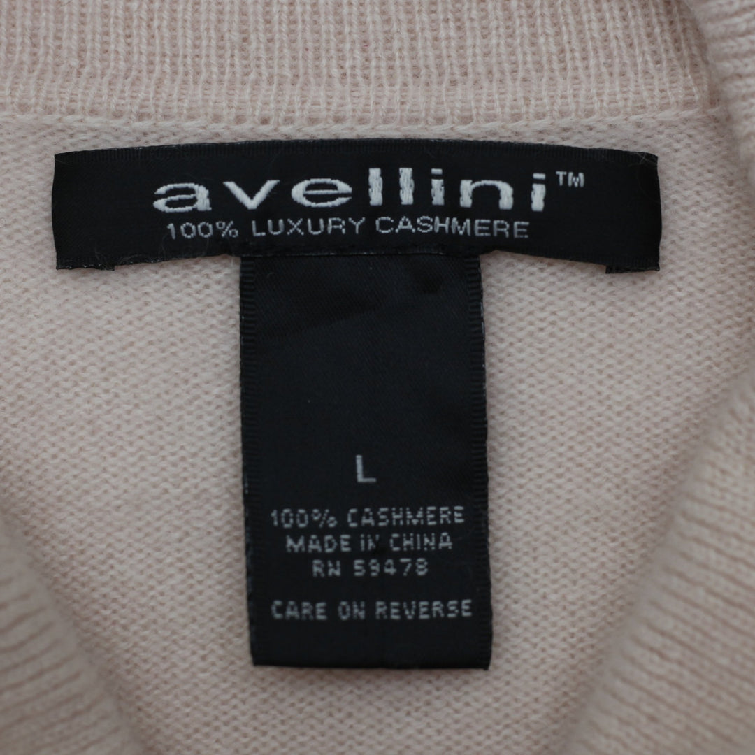 Ladies Avellini 100% Luxury Cashmere Turtleneck Knitwear Sweater Size L