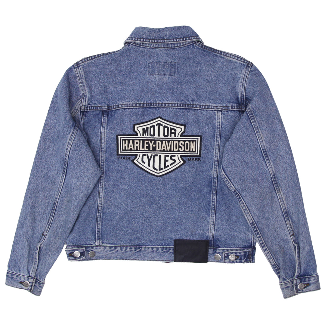 Vintage Harley Davidson Ladies Denim Jacket Size Small - Fashion Rerun Vintage Migration_Jacket