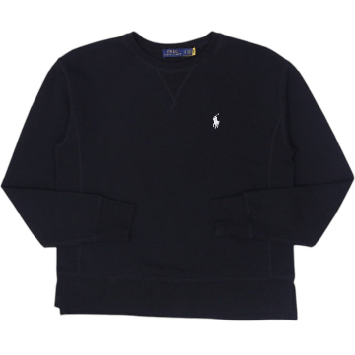 Ladies Polo Ralph Lauren Black Crewneck Sweatshirt Small