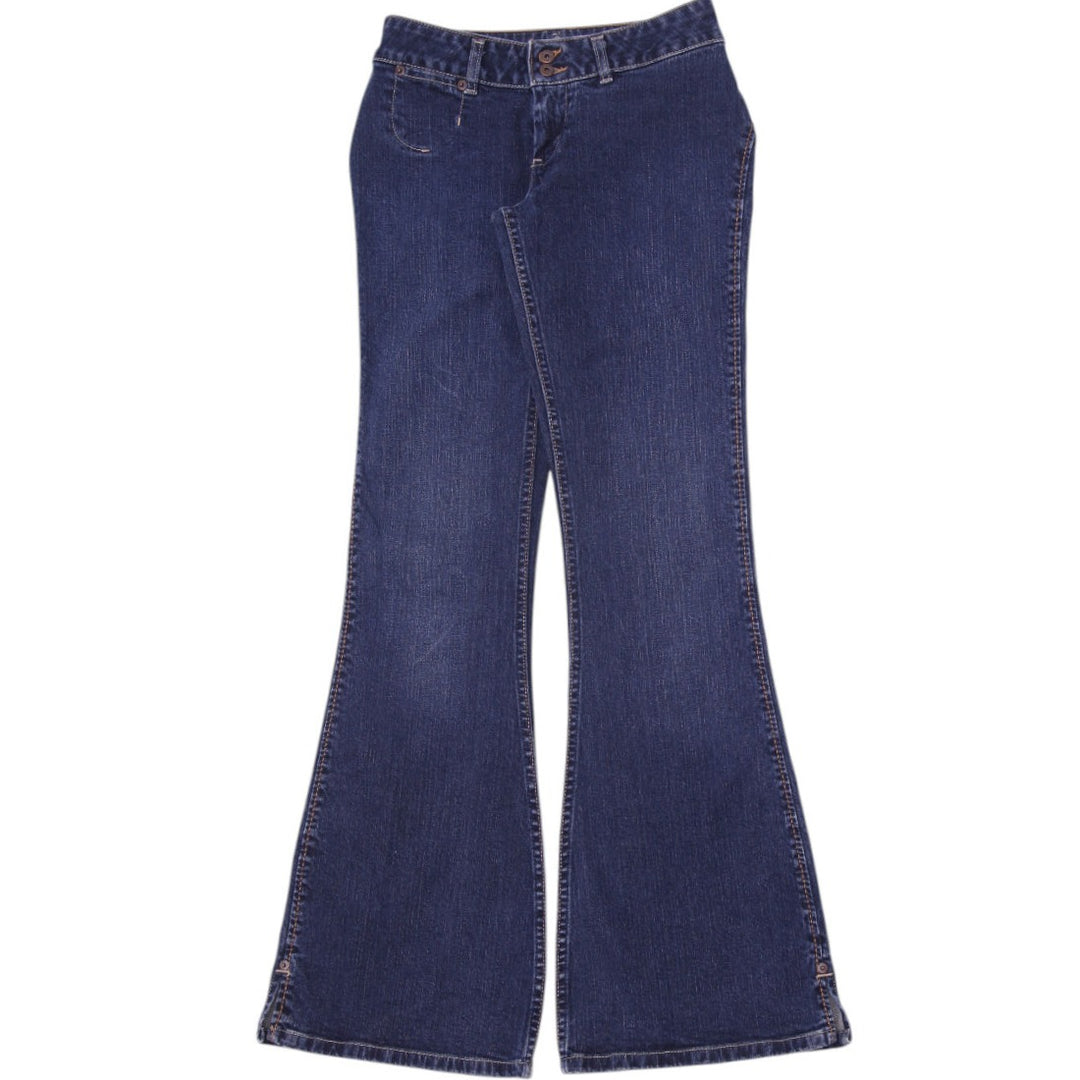 Y2K Silver Jeans Low Rise Flare Jeans