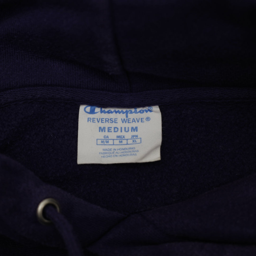Mens Champion Reverse Weave Hoodie Purple NYU Hoodie Size M