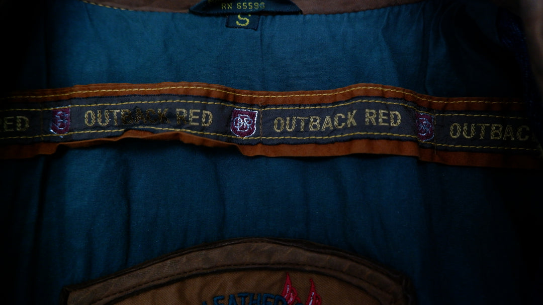 Vintage Outback Red Chore Barn Trucker Workwear Denim Jean Womens Jacket | Migration_Jackets UAENAT20 - Detai | Fashion Rerun