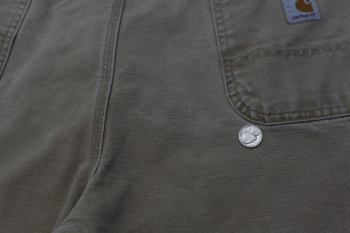 Mens Carhartt BO1 BRN Double Knee Dungaree Fit Pants