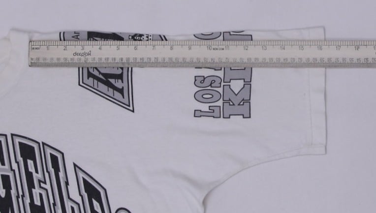 Vintage 1990s Los Angeles Kings NHL All-Over Print Graphic T-Shirt Made In USA | Migration_T-Shirts - View 8 | Fashion Rerun