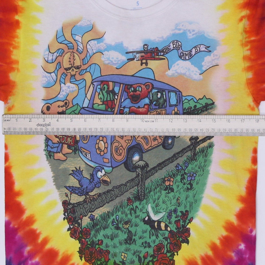 Vintage Mens Liquid Blue Grateful Dead "Summer Tour 92" Tour Bus T-Shirt Size S