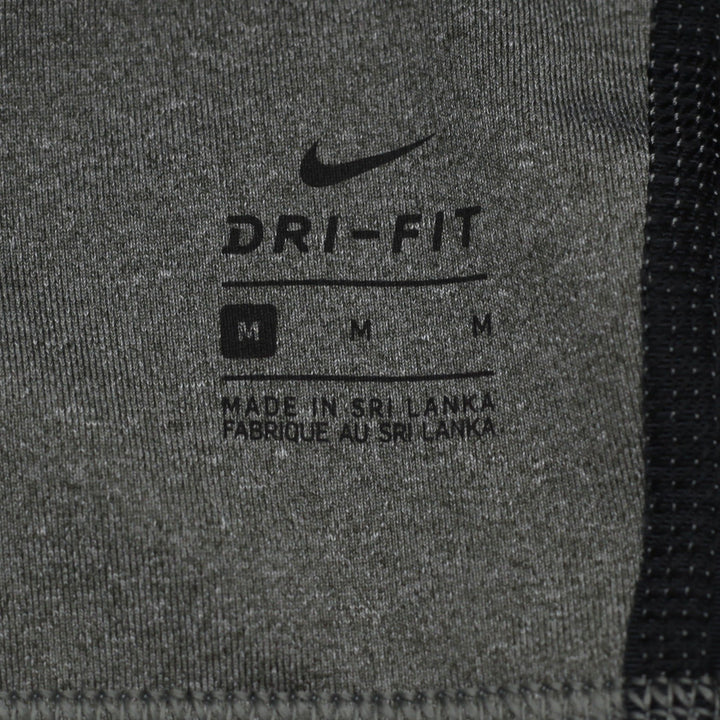 Ladies Nike Dri-FIT Sports Bra Gray Striped Breathable Size M