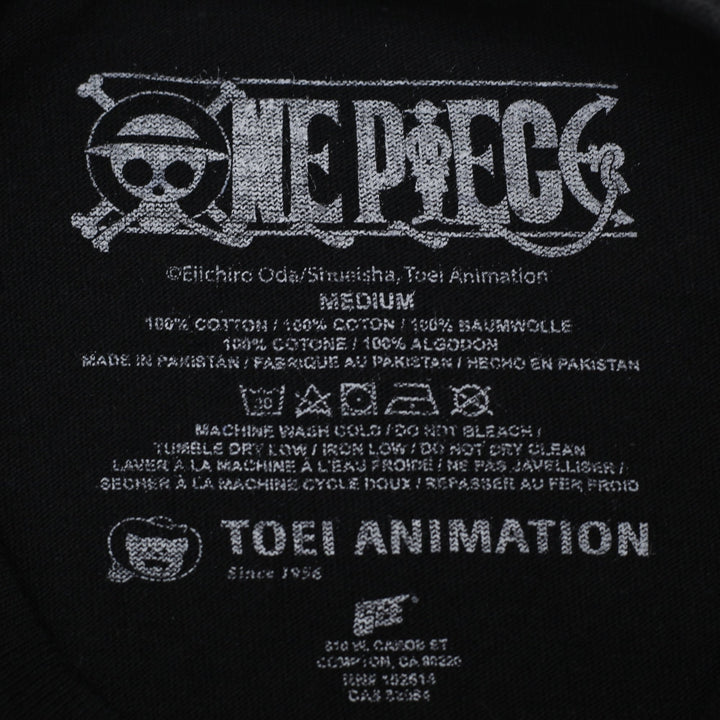 Mens One Piece Monkey D. Luffy Toei Animation Anime Graphic T-Shirt Size M