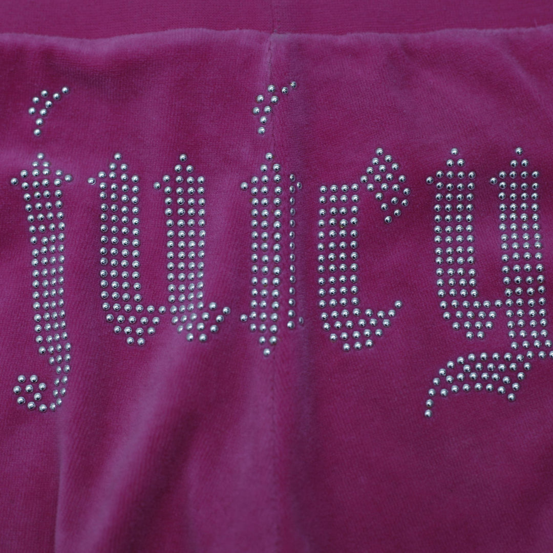 Ladies Juicy Couture Velour Flare Track Pants Size M