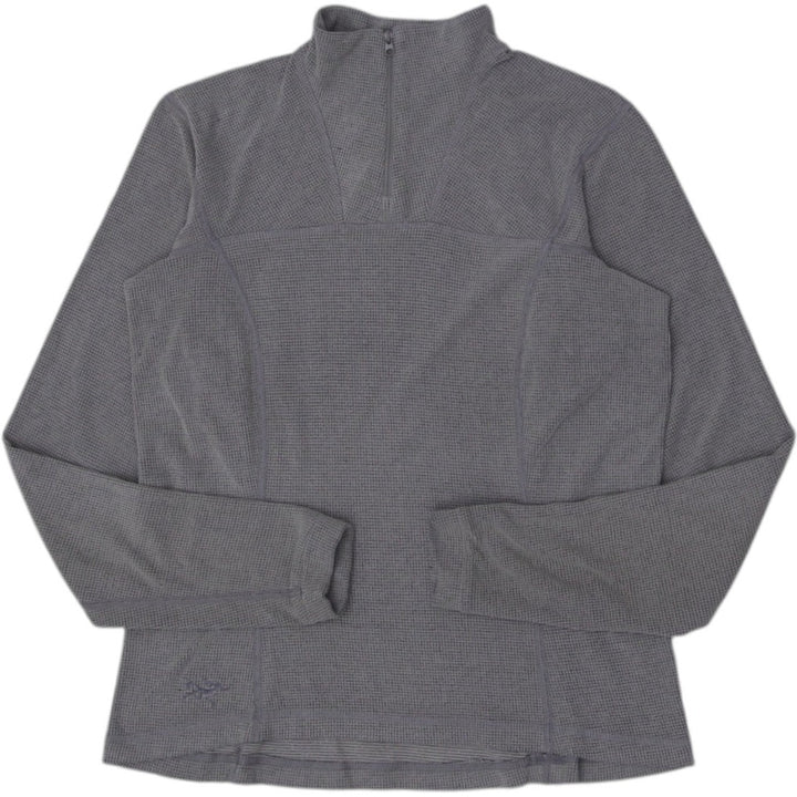 Ladies Arc'teryx Polartec Gray 1/4 Zip Fleece Sweater Size M