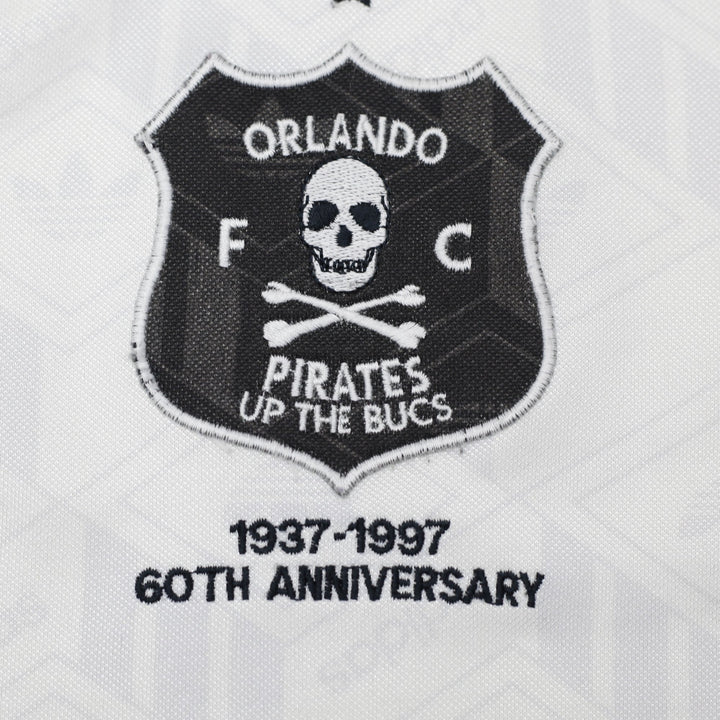 Vintage Orlando Pirates 1997/98 Home Retro Football Jersey | Migration_Jerseys - Detail View | Fashion Rerun