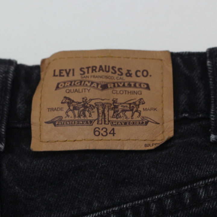 Vintage Levi Strauss # 634 Orange Tab Jeans Black - Fashion Rerun Vintage Migration_Pants