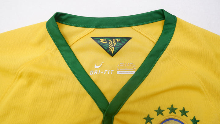 Mens Brazil 2014 2015 Home Shirt Football Soccer Brazil Jersey Camiseta Nike