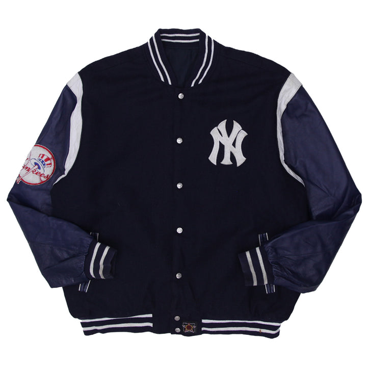 Vintage JH Design New York Yankees Reversible Varsity Jacket - Fashion Rerun Vintage Migration_Jacket