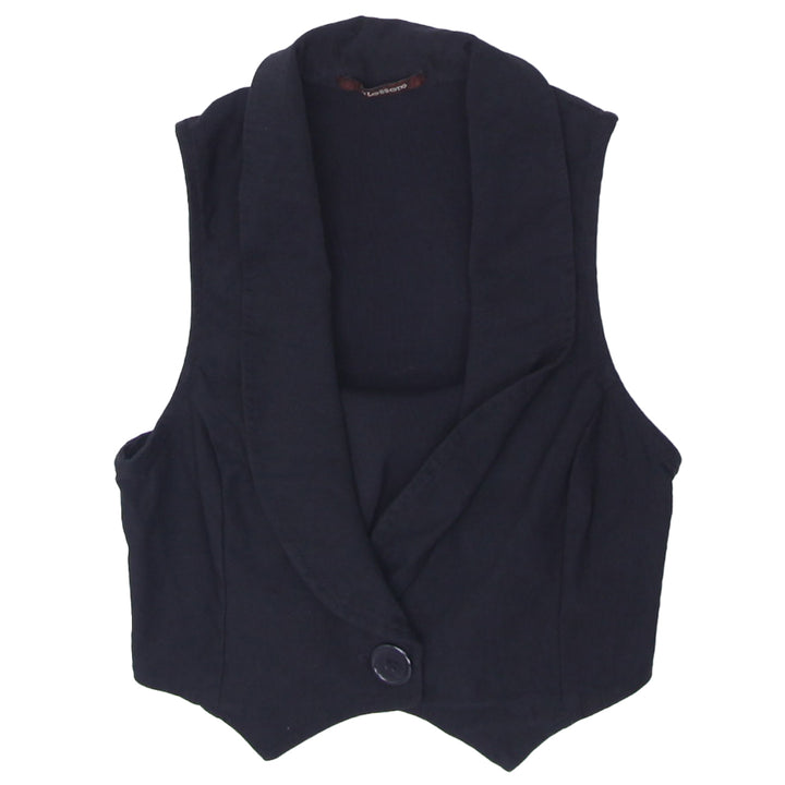 Y2K Stretch Black Sleeveless CropTop - Fashion Rerun Vintage Migration_Tops