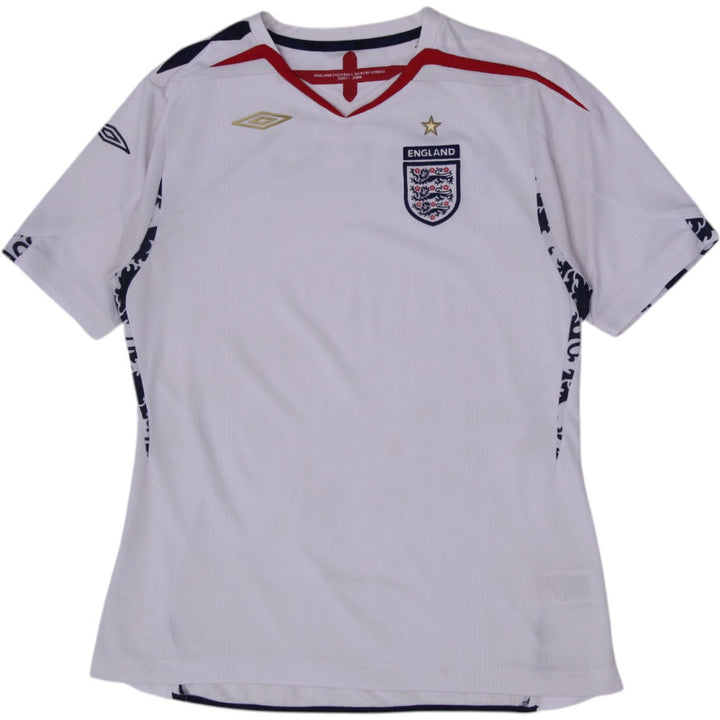 Ladies England Umbro 2007 2009 Home Football Shirt Beckham 7 XL US 14 EUR 42