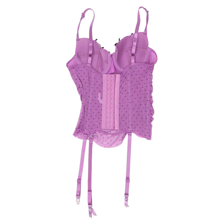 Y2K Mesh Dotted Corset