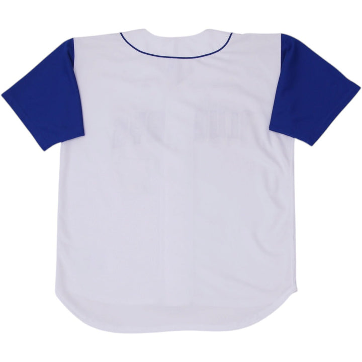 Vintage Mens Russell Athletic Blue Jays Baseball Jersey White L | Migration_Jerseys - Side View | Fashion Rerun