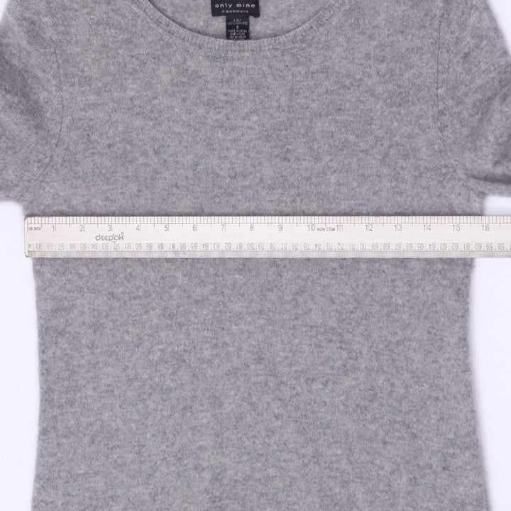 Ladies Only Mine 2 Ply 100% Cashmere Gray Sweater Size S
