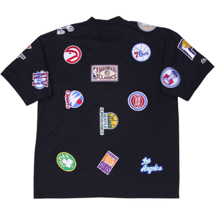 Vintage 2000s Majestic NBA Jersey Team Logo Patches Shirt Size XXL | Migration_Jersey - Side View | Fashion Rerun