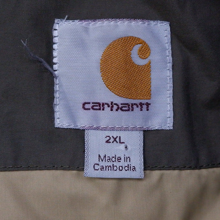 Mens Carhartt 100727 308 Full Zip Hooded Quilted Jacket