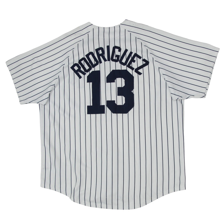 Vintage Majestic Yankees Rodriguez 13 Baseball Jersey
