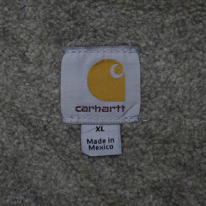 Vintage Carhartt V33 GVL Sandstone Duck Sherpa-Lined Vest Gravel Gray XL Regular