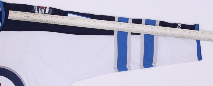 Mens White Reebok Winnipeg Jets Wellwood #13 NHL Hockey Jersey Large