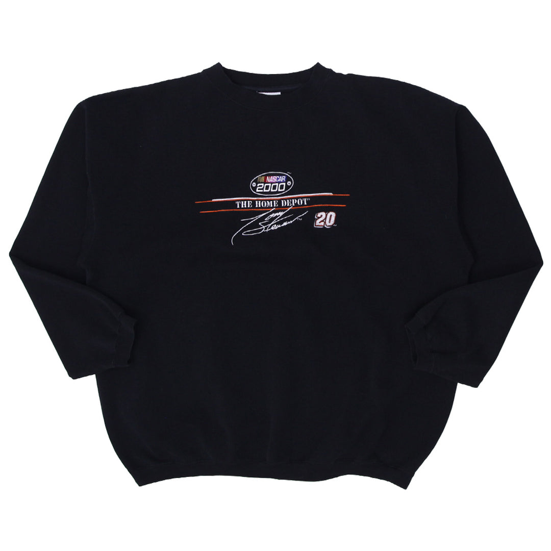 Vintage 2000 Nascar Tony Stewart Sweatshirt - Chase Authentics , Black Size L - Fashion Rerun Vintage Migration_Sweaters