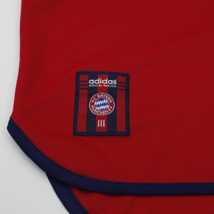 Vintage Mens 90s Adidas FC Bayern Munich Jersey Red Soccer Logo Opel