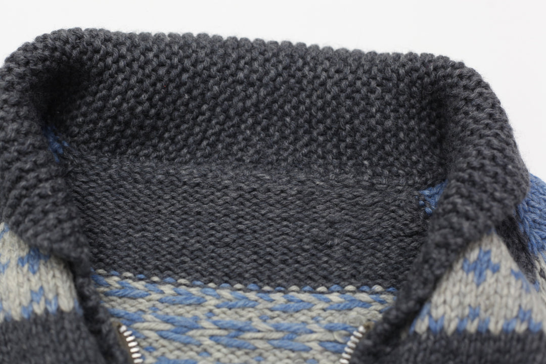 Vintage Full Zip Knitted Sweater