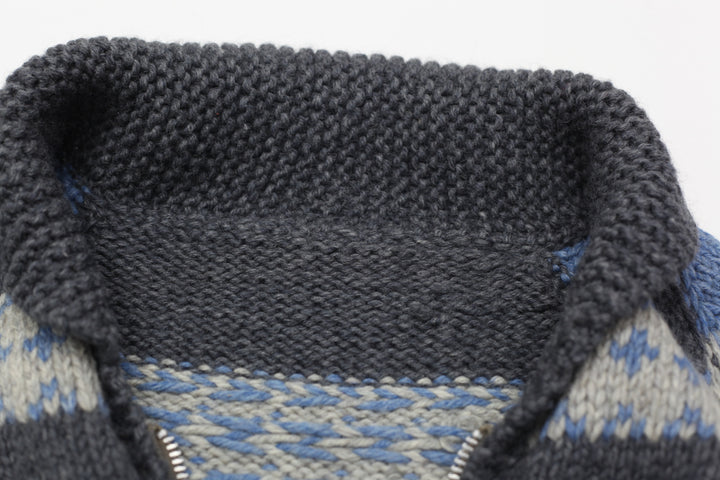 Vintage Full Zip Knitted Sweater