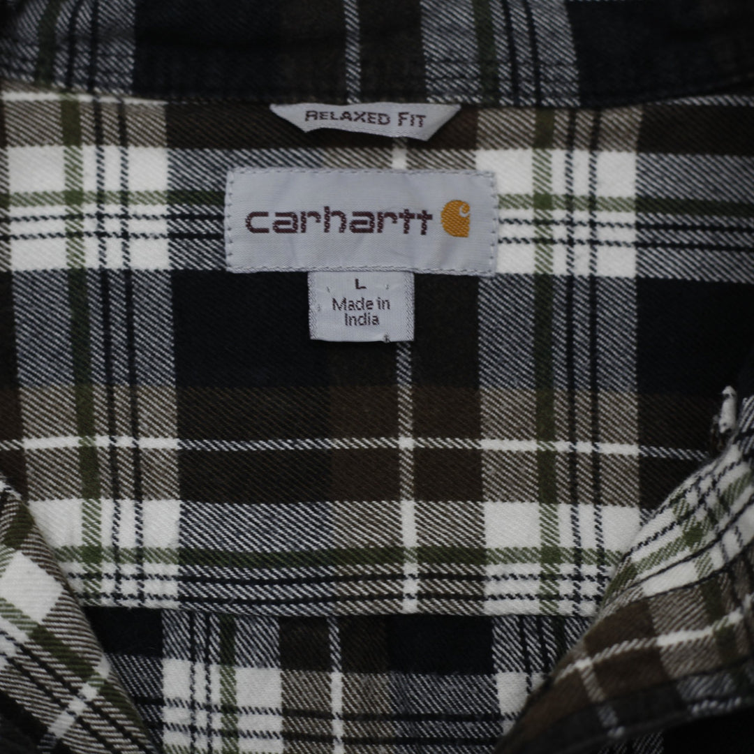 Mens Carhartt Flannel Relaxed Fit Long Sleeve Shirt