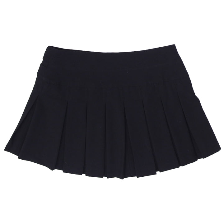 Y2K Ladies Lynne Black Pleated Mini Skirt