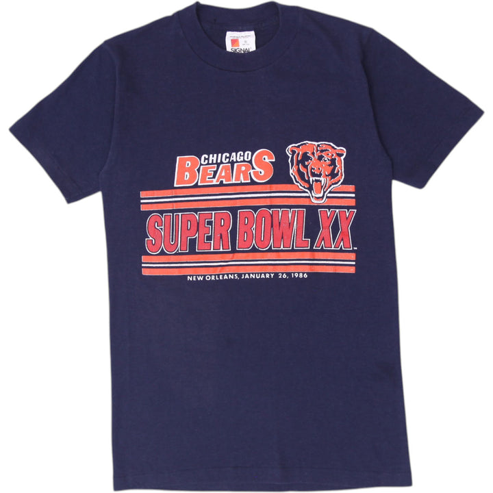 Vintage 1986 Signal Chicago Bears Super Bowl XX T Shirt Size S